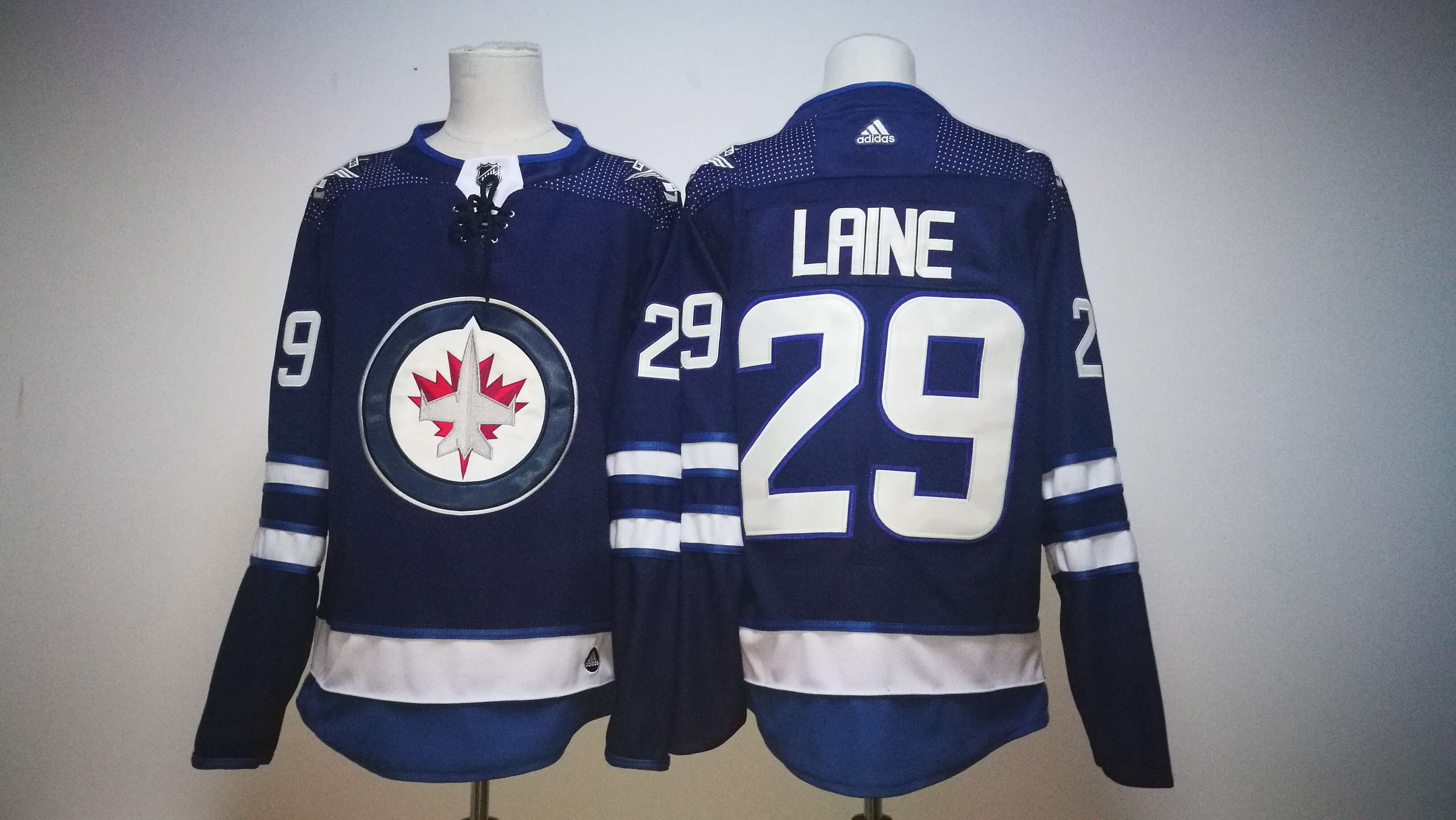 Men Winnipeg Jets #29 Patrik Laine Blue Hockey Stitched Adidas NHL Jerseys